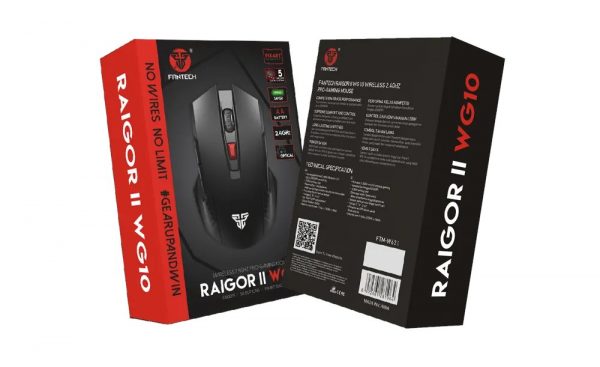 Mysz BEZPRZEWODOWA Czarna FANTECH RAIGOR 2000 DPI - obrazek 3