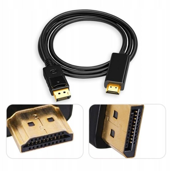 Kabel DISPLAY PORT do HDMI 4K FHD - obrazek 2
