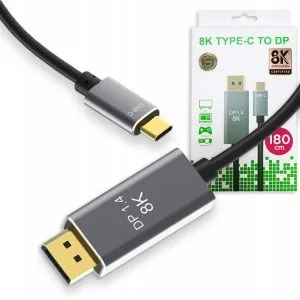 Kabel Usb-c DisplayPort 8K 5K 4K 240Hz