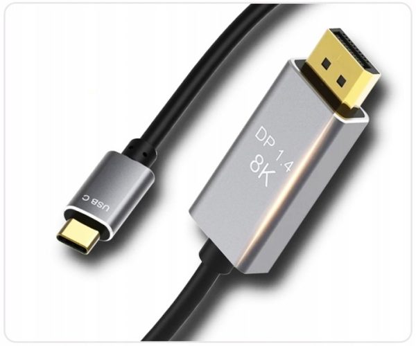 Kabel Usb-c DisplayPort 8K 5K 4K 240Hz - obrazek 2