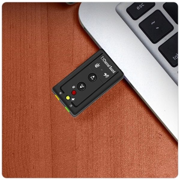 Karta Dźwiękowa USB 7.1 Mikrofon JACK Słuchawki - obrazek 2