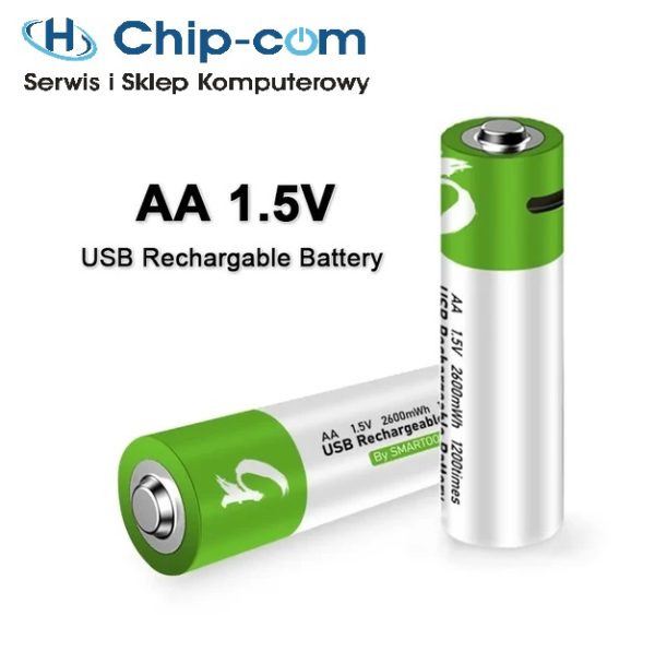 Akumulatory AA 1.5V 1280mAh Daweikala USB-C 2szt