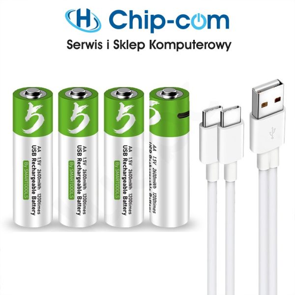 Akumulatory AA 1.5V 1280mAh Daweikala USB-C 4szt