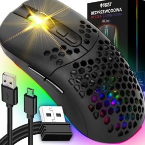 GAMINGOWA Myszka Bezprzewodowa  7 PRZYCISKÓW RGB